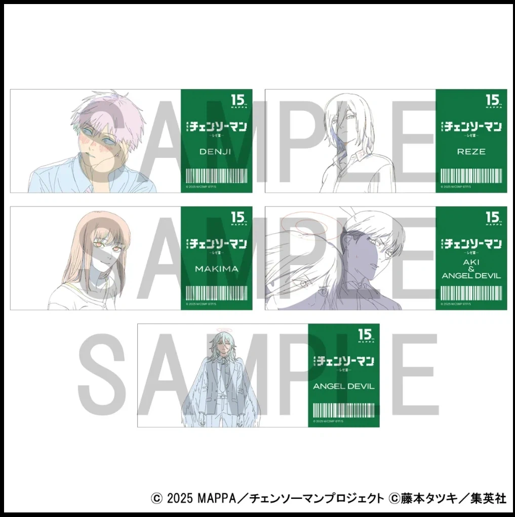 チェンソーマン 原画ブラインドクリアカード4点セットの写真2枚目