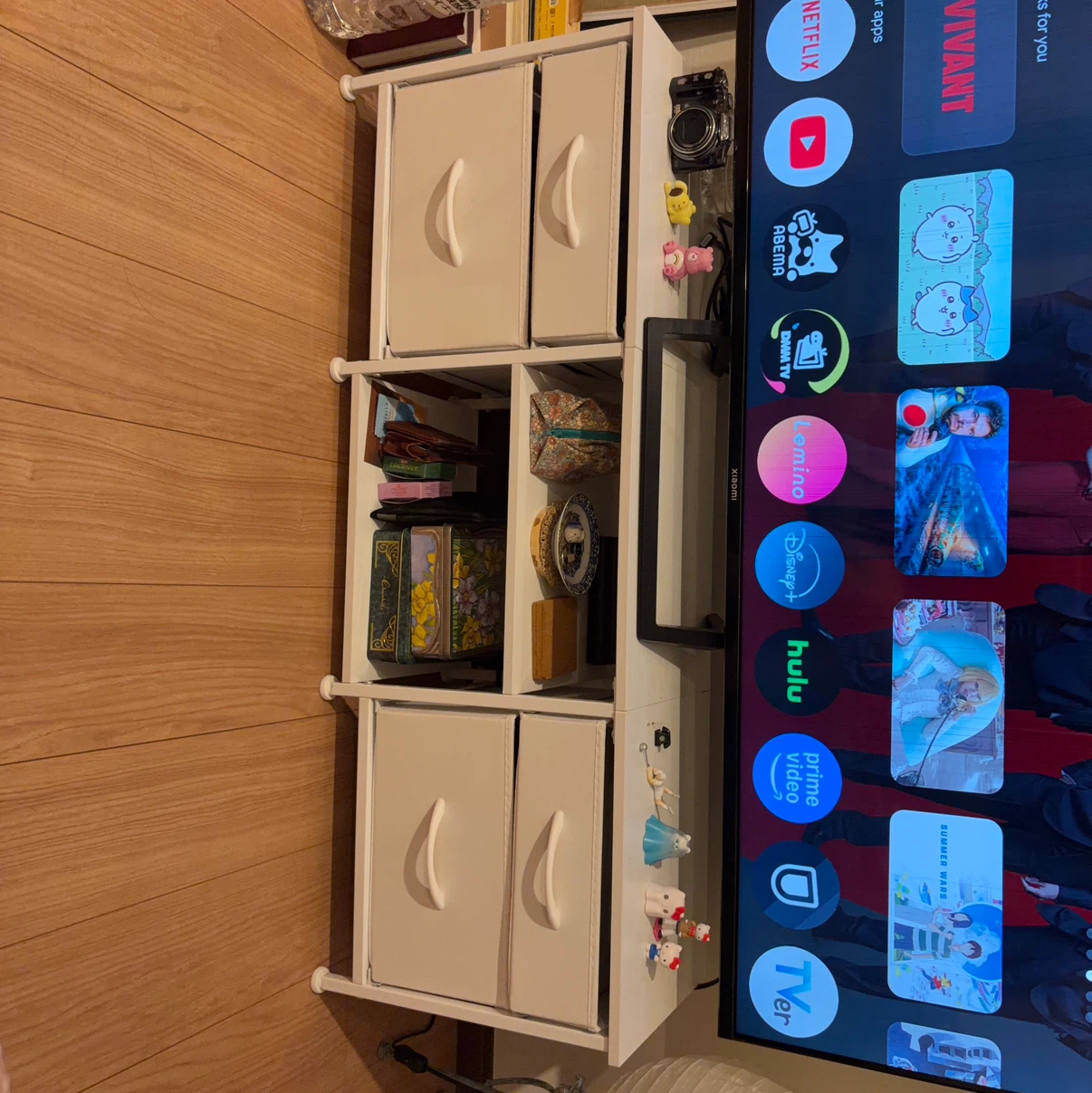 収納付きテレビボード ホワイト