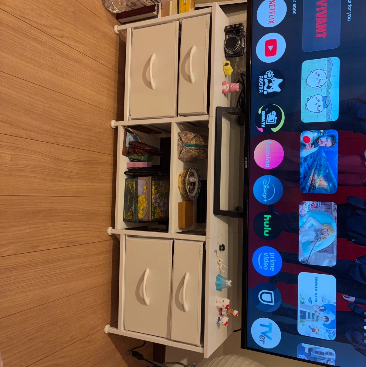 収納付きテレビボード ホワイト
