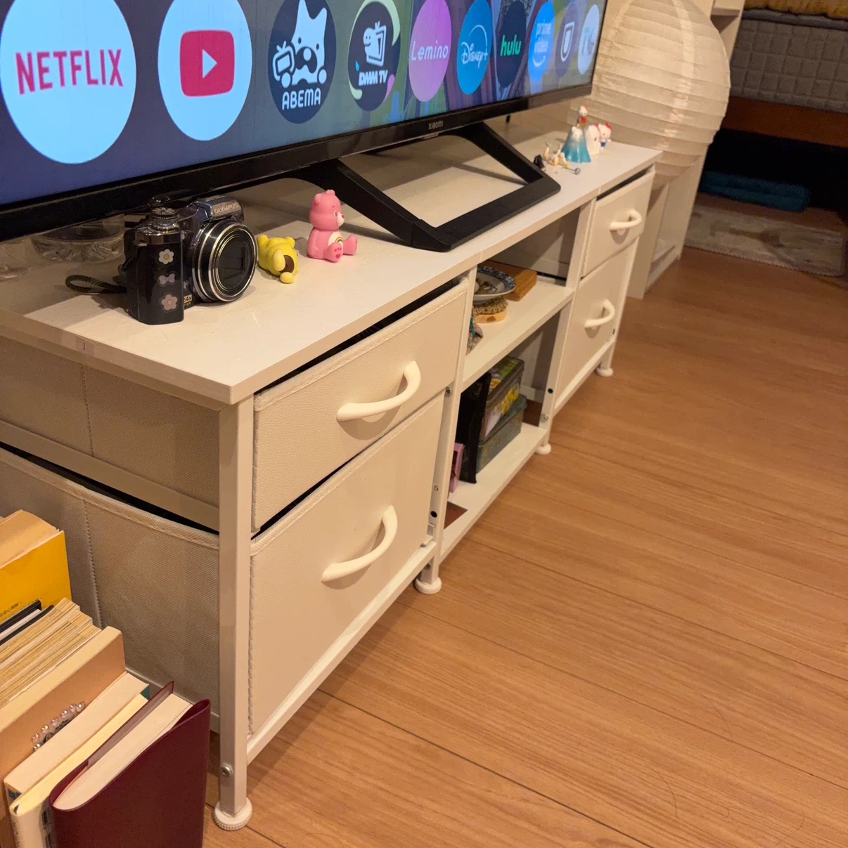 収納付きテレビボード ホワイトの写真3枚目