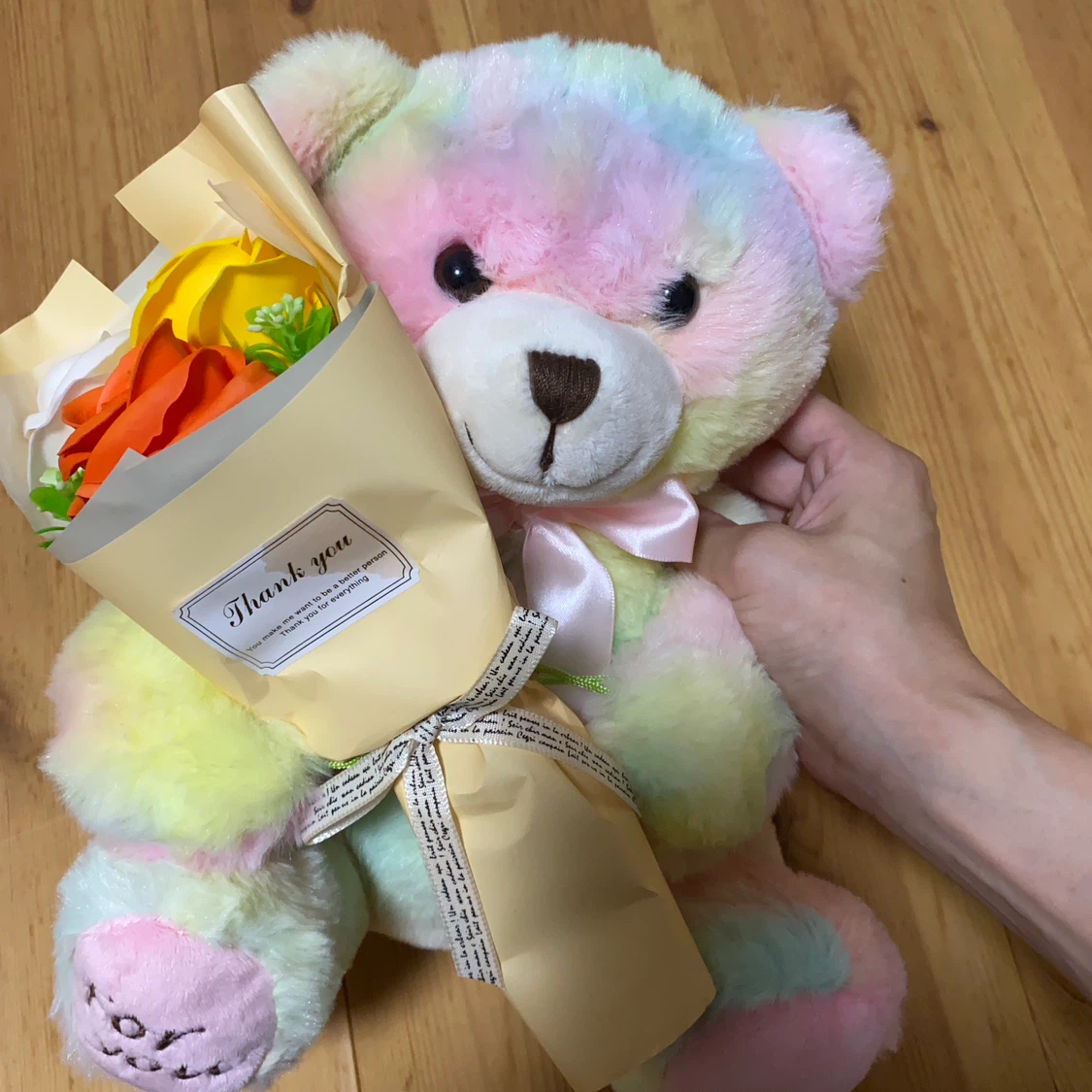 パステルカラー ぬいぐるみ 花束