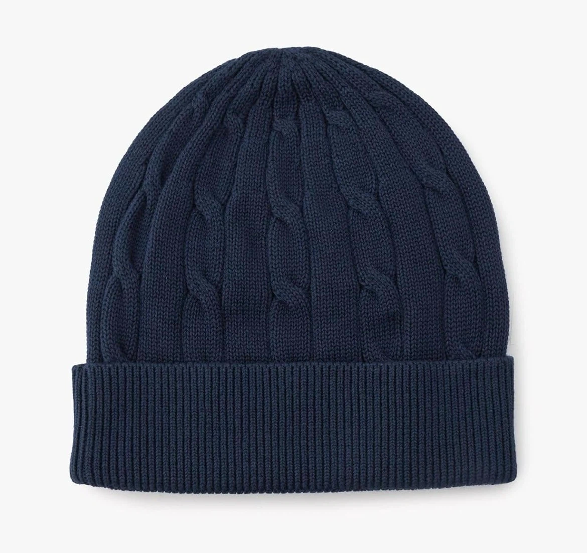 【新品未使用】 TOMMY HILFIGER エッセンシャルケーブルビーニー ネイビーの写真3枚目