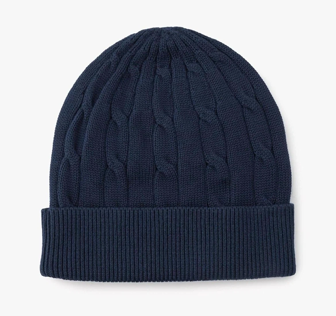 【新品未使用】 TOMMY HILFIGER エッセンシャルケーブルビーニー ネイビーの写真3枚目