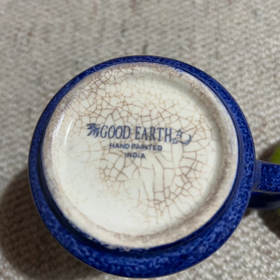 GOOD EARTH ティーセット 青 緑の写真3枚目