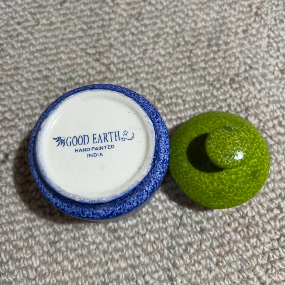 GOOD EARTH ティーセット 青 緑の写真5枚目