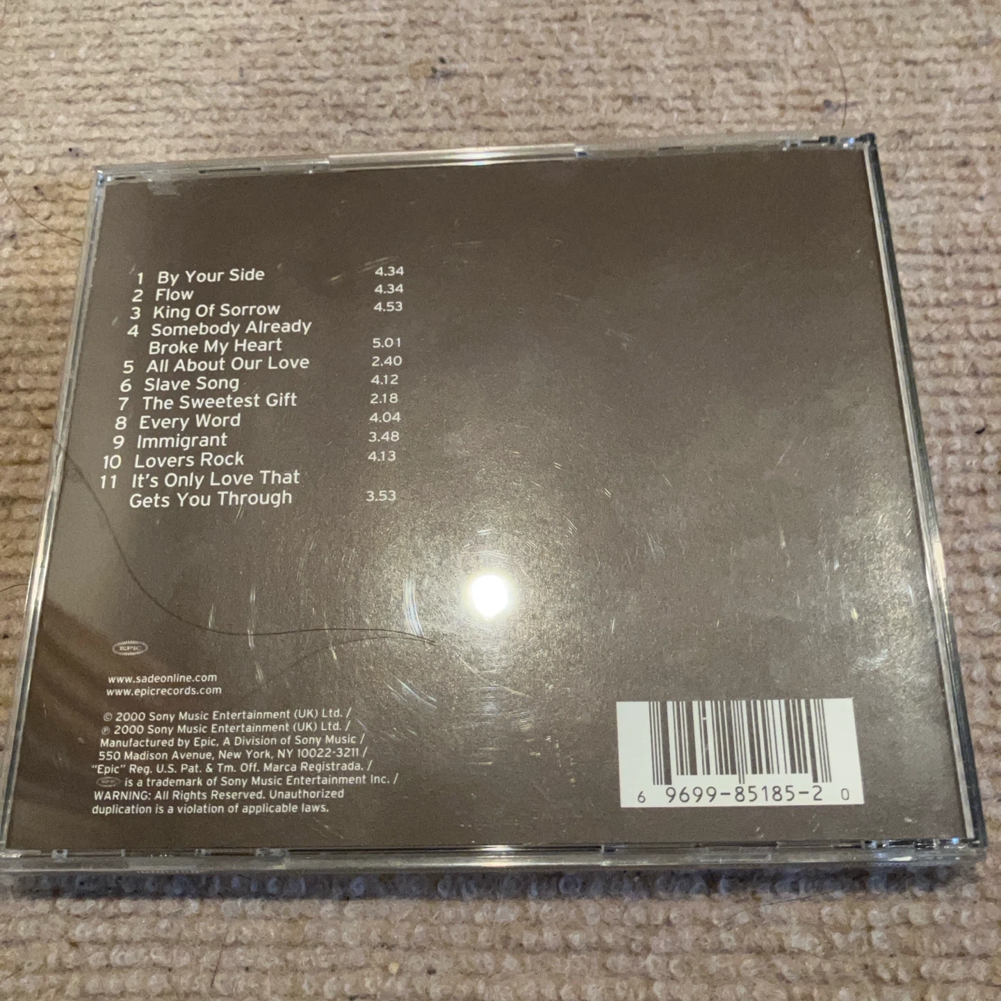 シャーデー Lovers Rock CDの写真4枚目