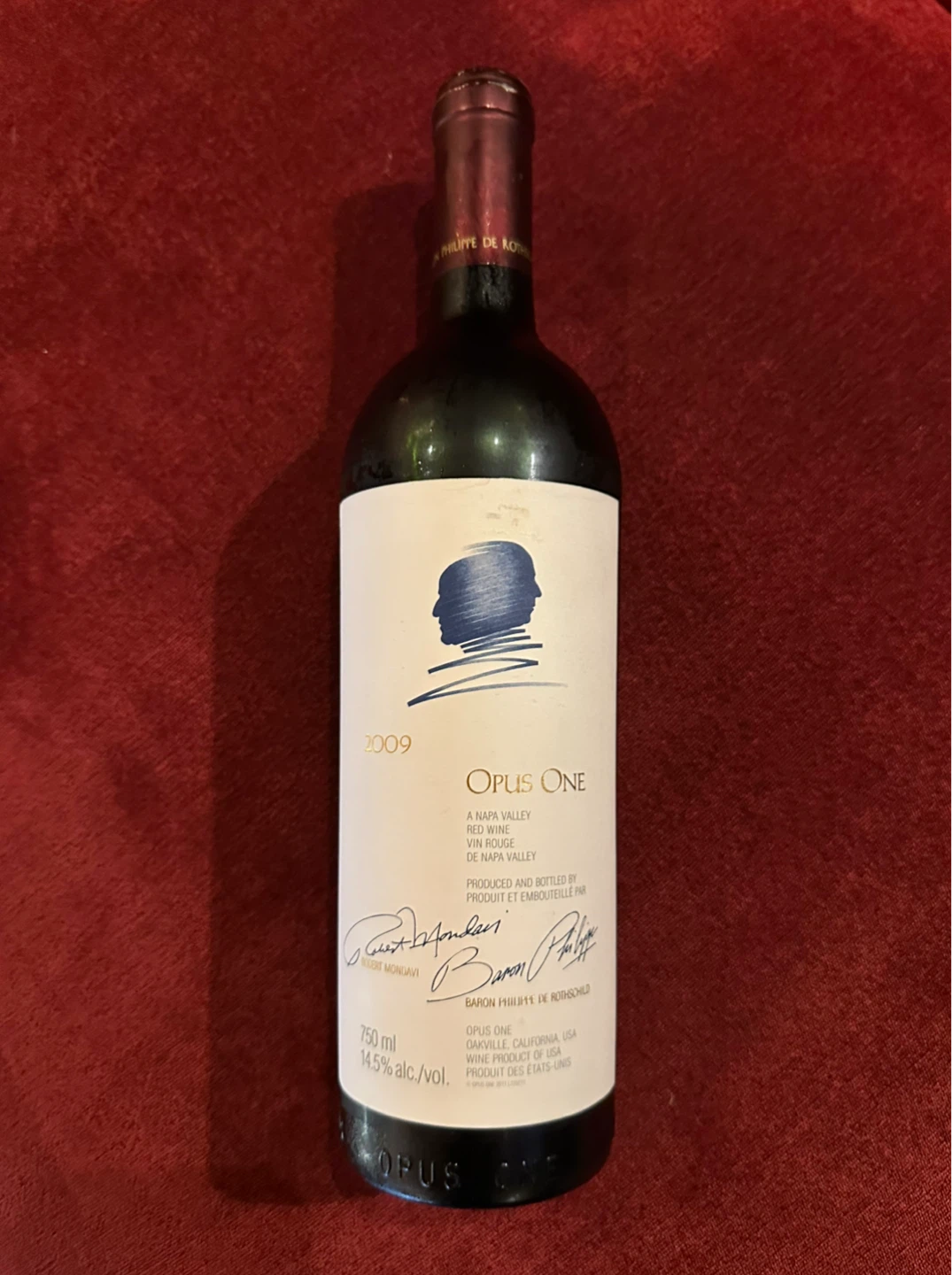 未開封【Opus One】 2009 オーパスワン 赤ワイン 750ml