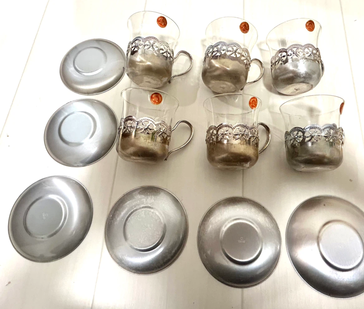 【未使用】昭和レトロ JAPAN SILVER Windsor カップ＆ソーサー 6客セットの写真4枚目