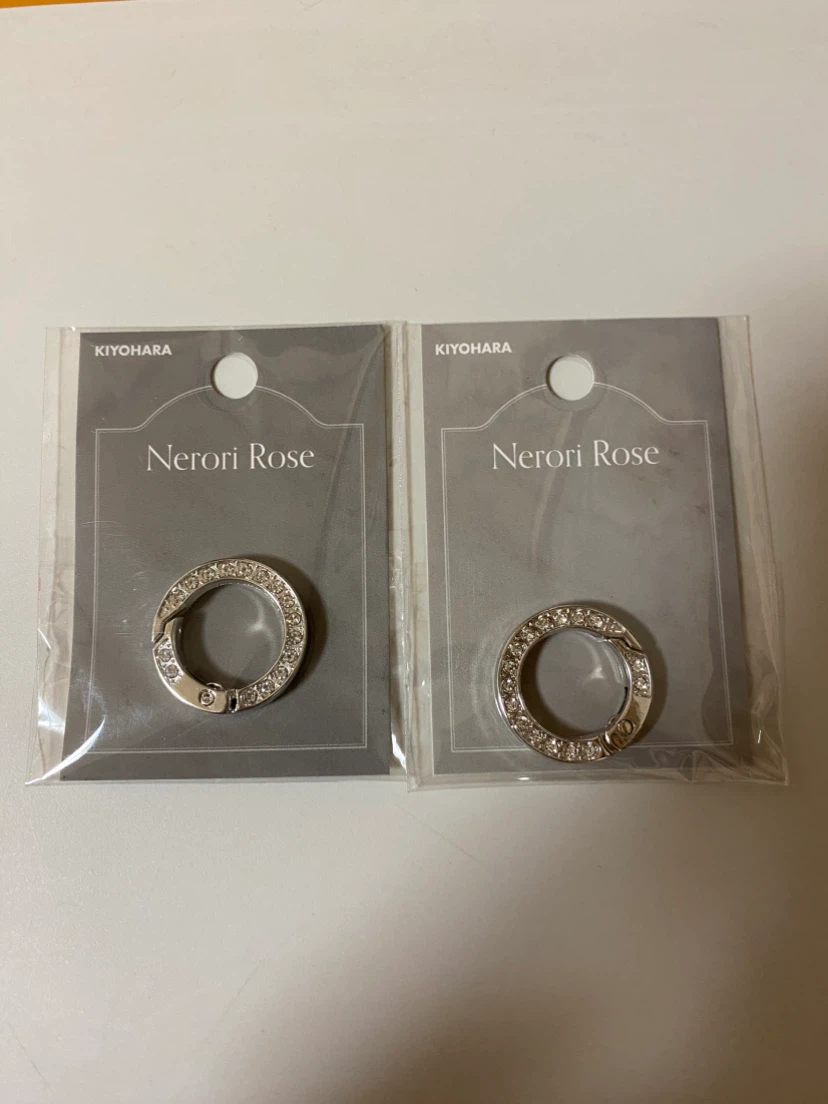 KIYOHARA Nerori Rose カラビナキーホルダー 2個セット シルバー