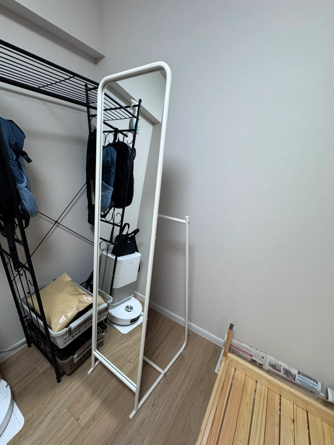 【無料譲渡】IKEAスタンドミラー（KNAPPER）