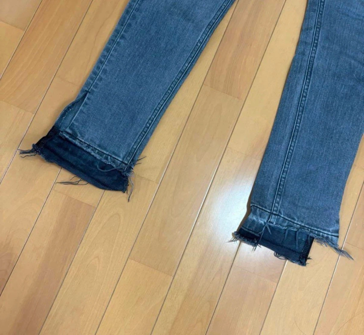 チノ デニムパンツ カットオフ ジーンズの写真4枚目
