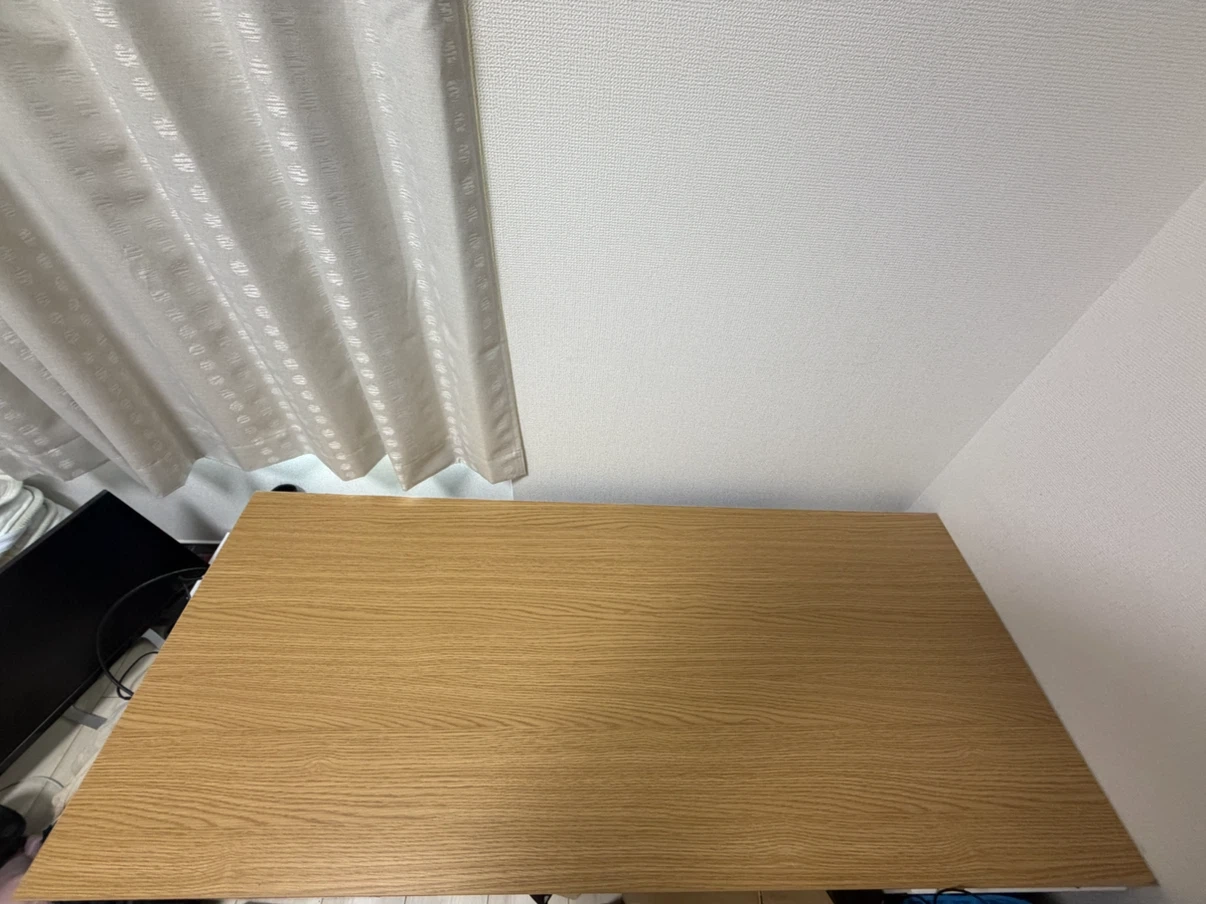 ニトリ デスク プレフェ 140cm LBR
