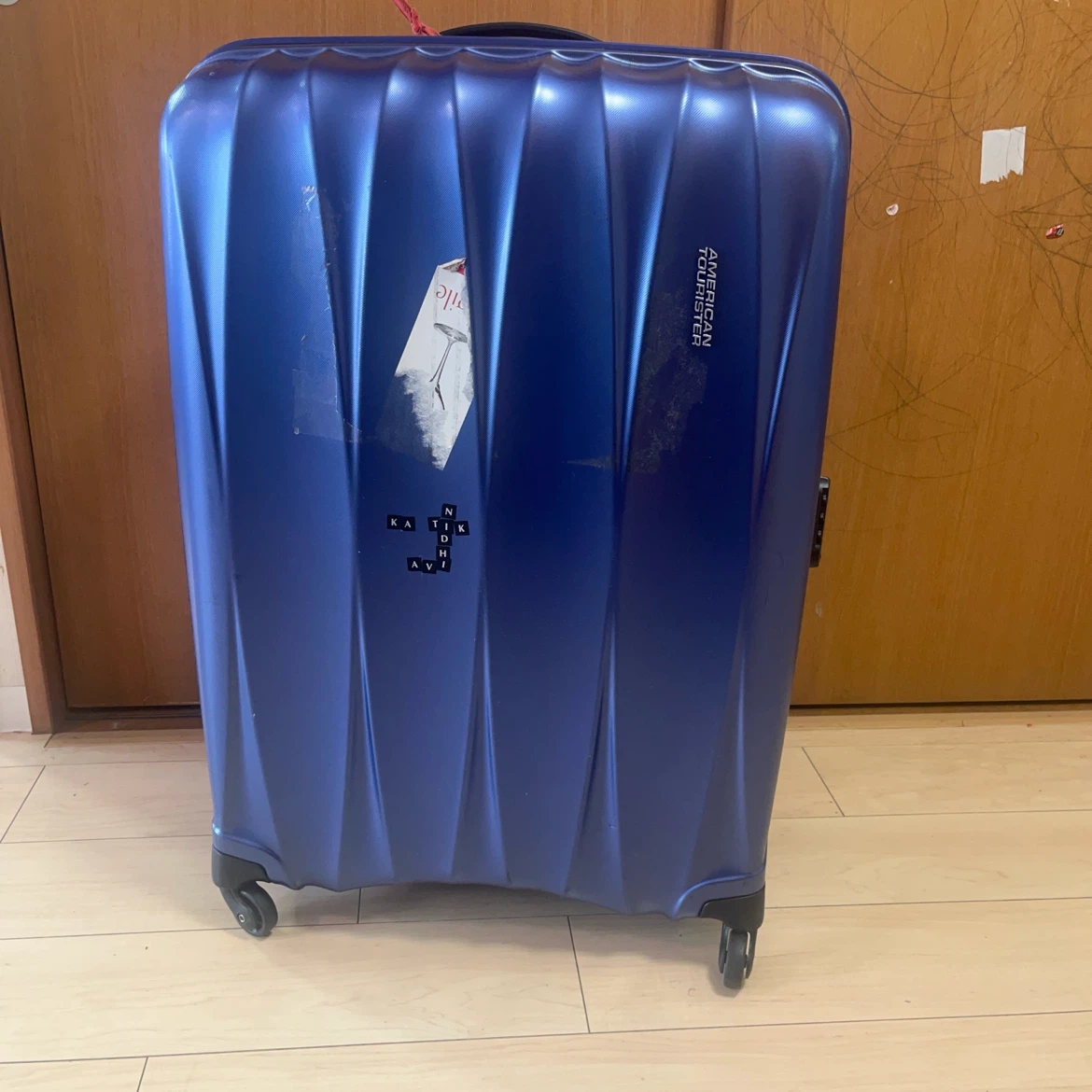 Blue suit case