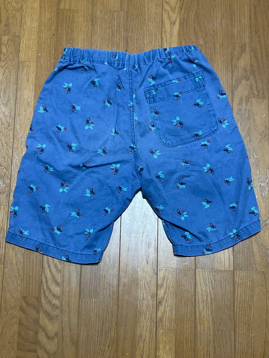 ユニクロ キッズ ショートパンツ 140cm 鳥柄の写真2枚目
