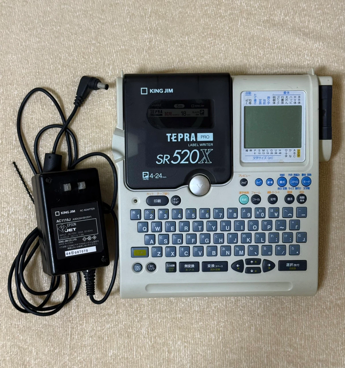 キングジム テプラPRO SR520X テープ付