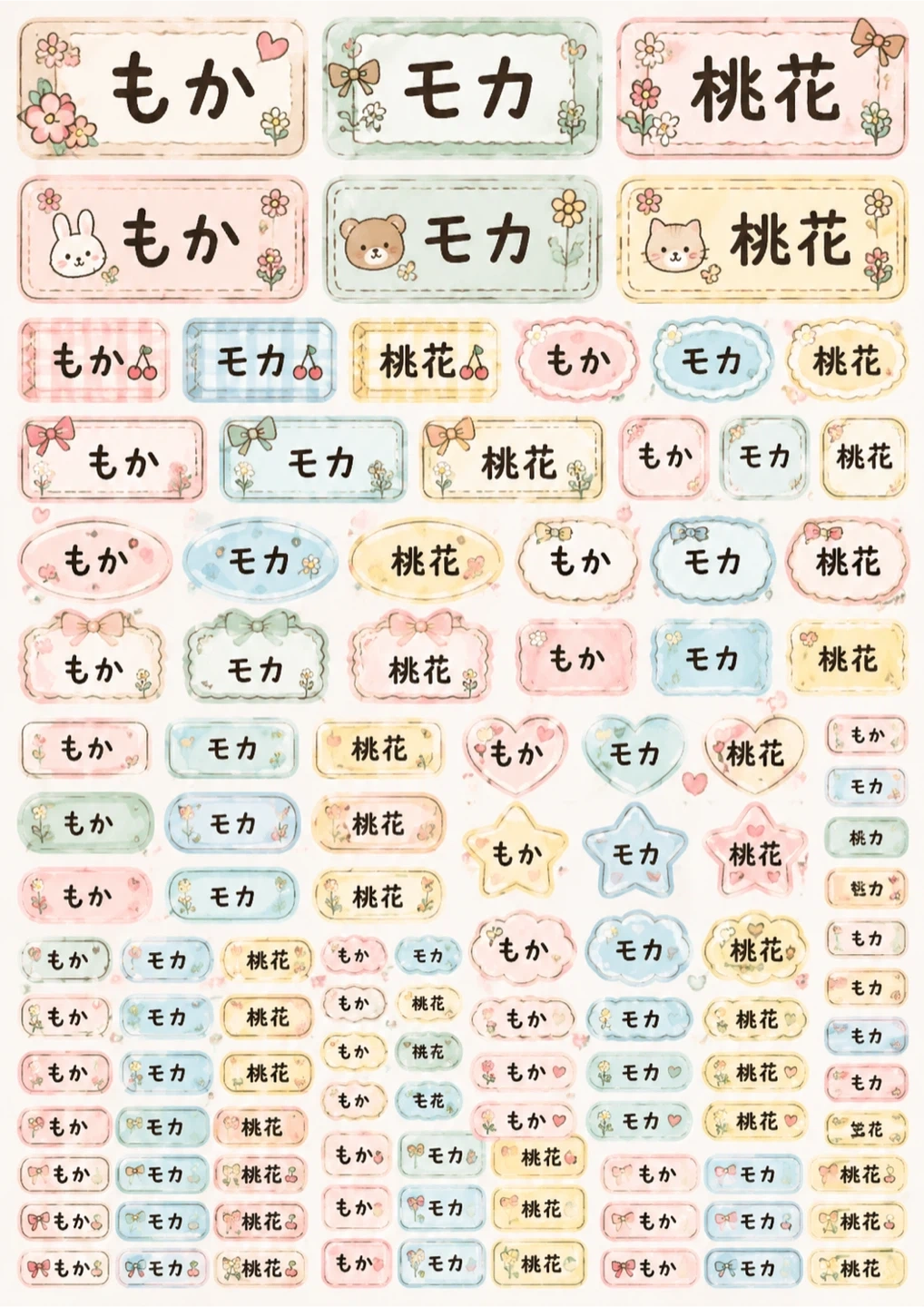 「名前シール・手帳シール・収納シール|オーダー受付中♡」の写真2枚目