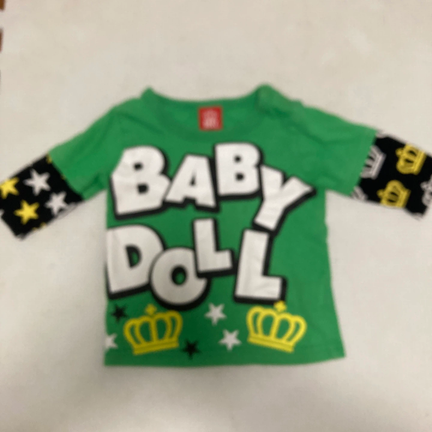 ベビードール 長袖Tシャツ 90cm 緑