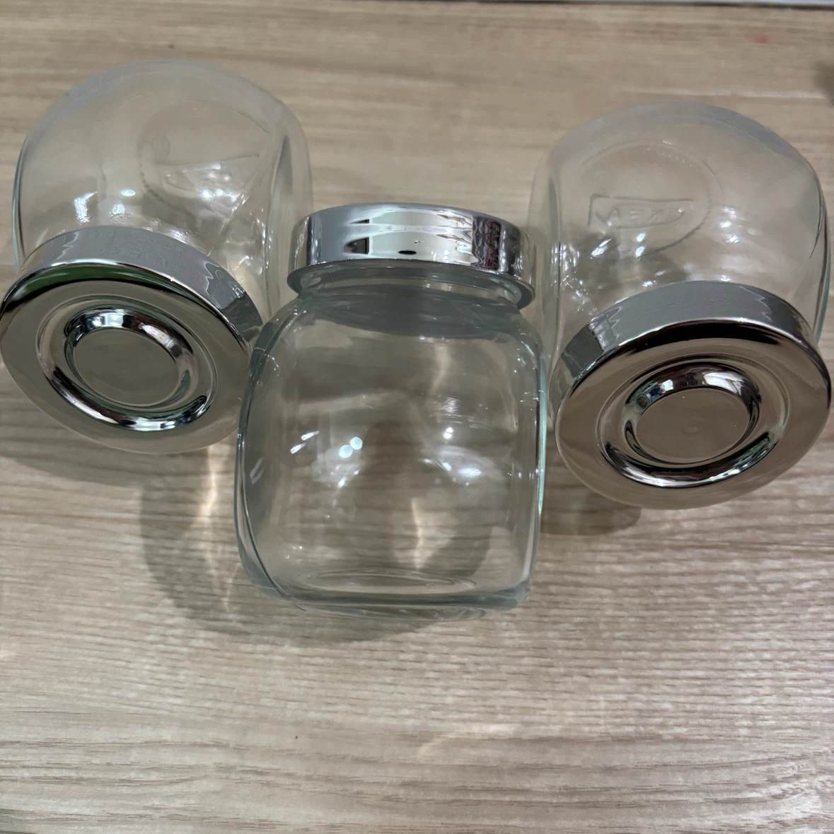IKEA RAJTAN ガラス製 スパイス瓶 ４個セットの写真2枚目