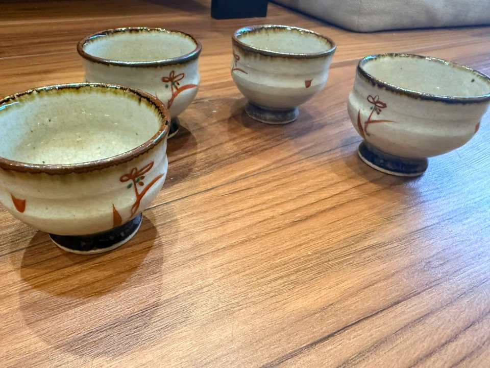 和風 湯呑み 4客セット 陶器