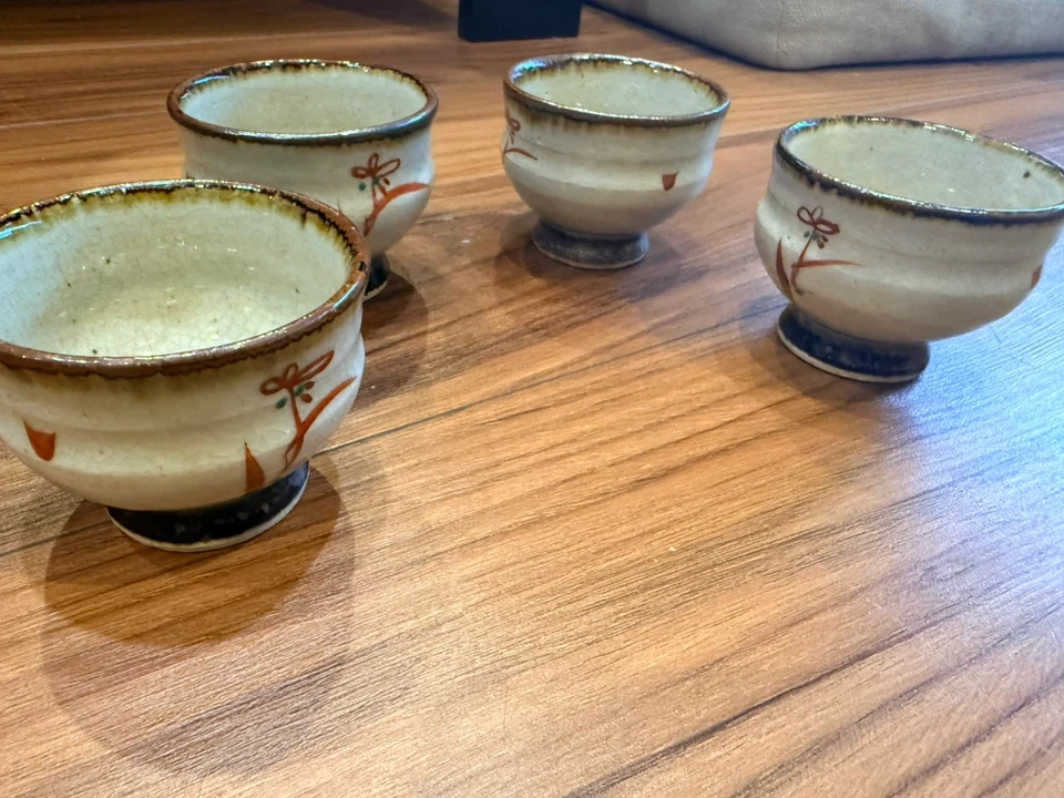 和風 湯呑み 4客セット 陶器
