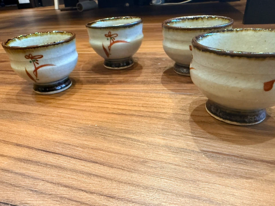 和風 湯呑み 4客セット 陶器の写真2枚目
