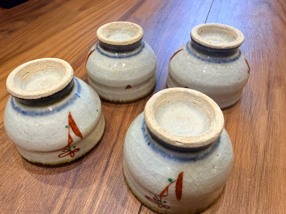 和風 湯呑み 4客セット 陶器の写真5枚目