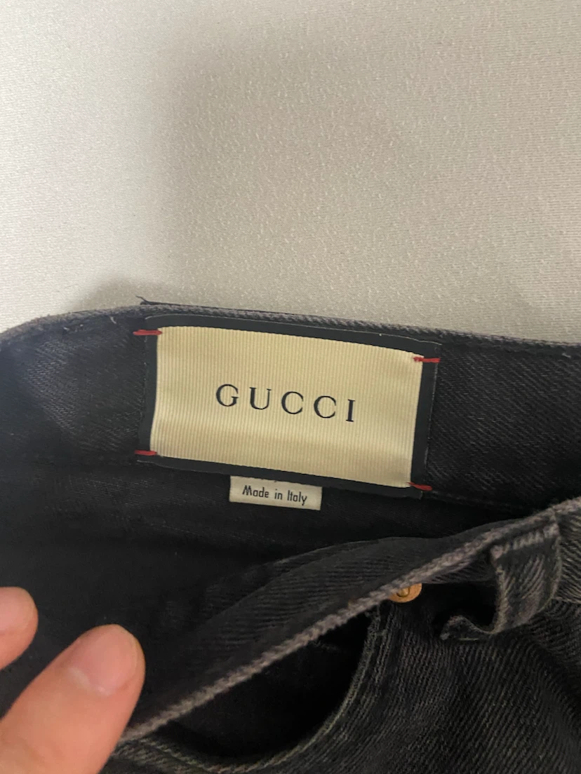 gucciグッチ デニムショートパンツ ブラックデニム サイズ30の写真3枚目
