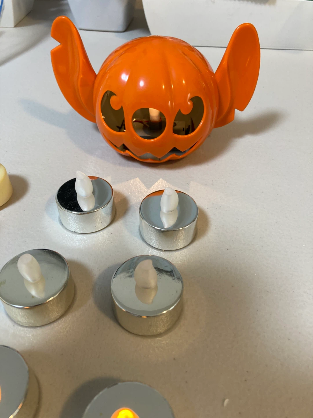 スティッチハロウィンパンプキン &LEDキャンドルライト セットの写真2枚目