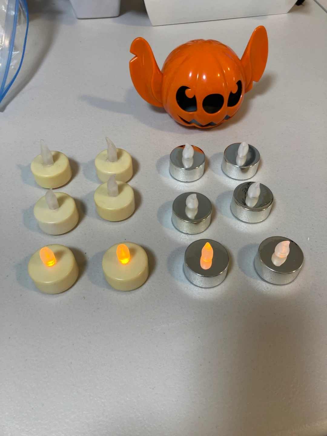 スティッチハロウィンパンプキン &LEDキャンドルライト セットの写真3枚目