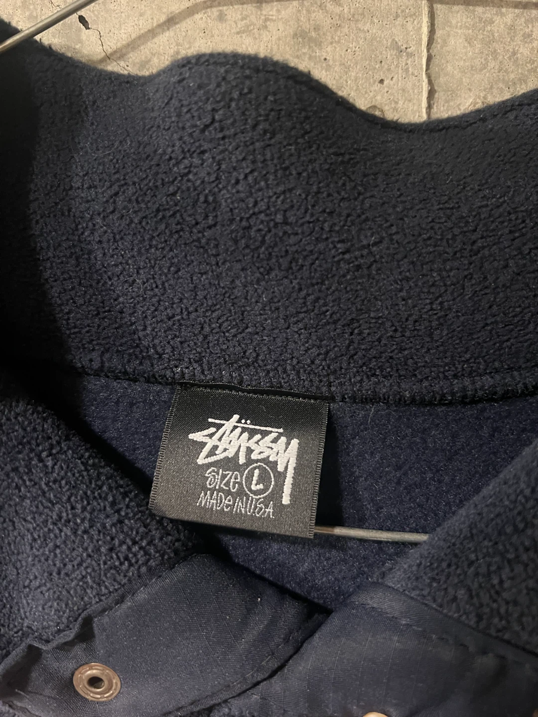 STUSSY × Mountain Hardwear コラボ フリースプルオーバー ドローコード付き Lの写真4枚目