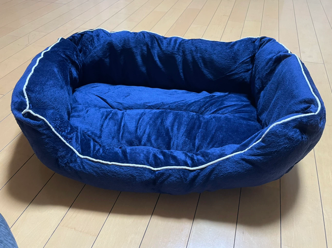 ペット用ベッド 紺色  ふわふわ