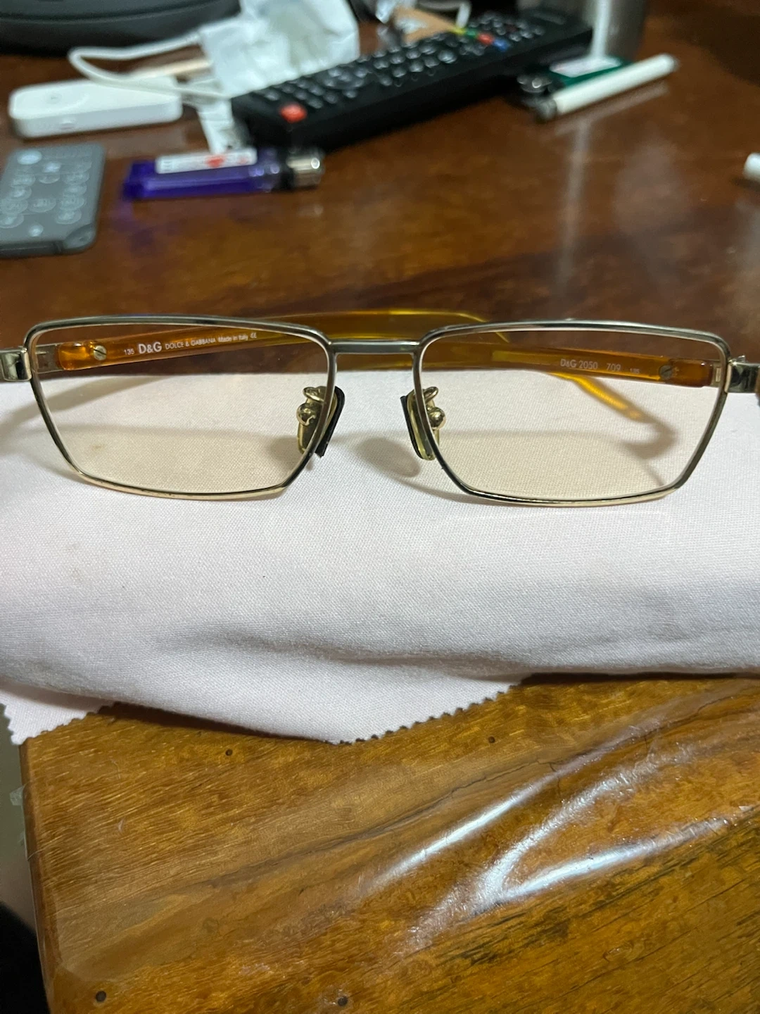 D&G ドルチェ&ガッバーナ ヴィンテージ メガネ DG2050 709 べっ甲正規品ビンテージ物!の写真9枚目