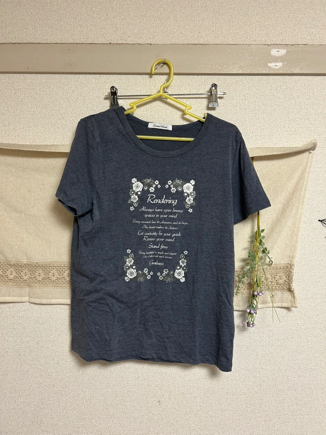 クッキーハウス ロゴTシャツ グレー LLサイズ