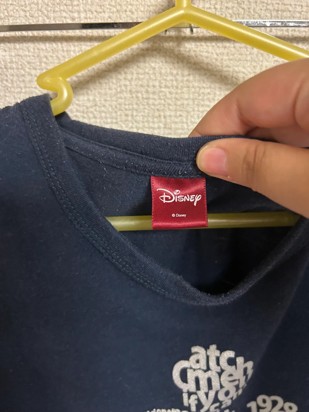 ディズニー ミッキー Tシャツ 紺色 Mサイズの写真2枚目
