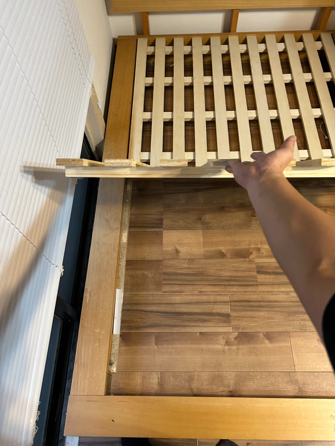 【セミダブル】木製ローベッド THETA シータ／マットレスセット可の写真7枚目