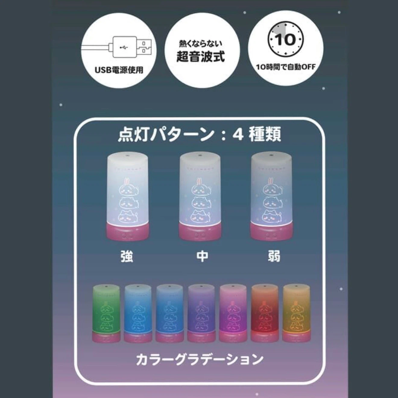 ちいかわ ライトつき加湿器の写真3枚目