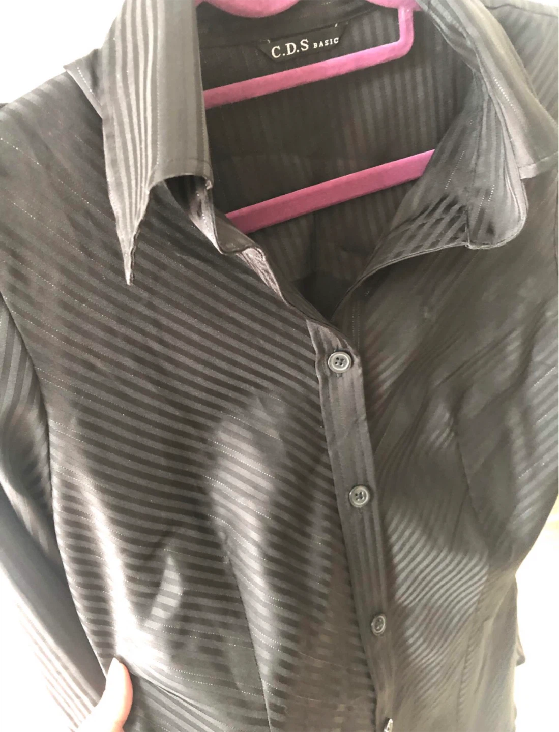 ✨🌟ツーピースセット：ドレスシャツ＋レースベストの写真4枚目