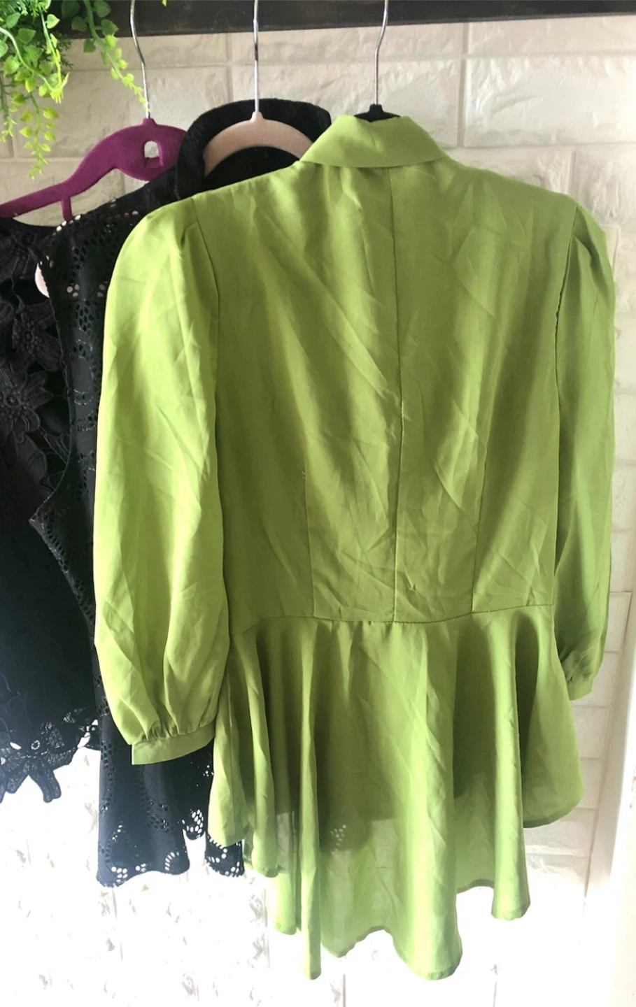 ✨🌟ツーピースセット：ドレスシャツ＋レースベスト🌟✨の写真3枚目