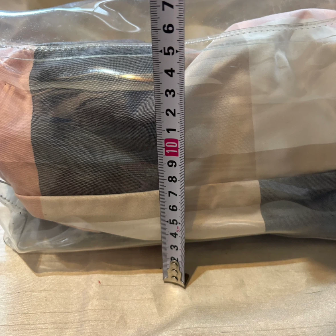 BLUE LABEL CRESTBRIDGE クリアバッグ チェック柄 トートバッグの写真2枚目