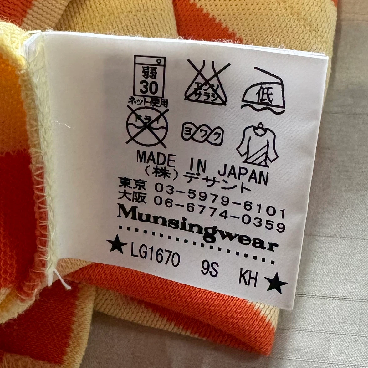 マンシングウェア ポロシャツ オレンジ ボーダー LLの写真6枚目