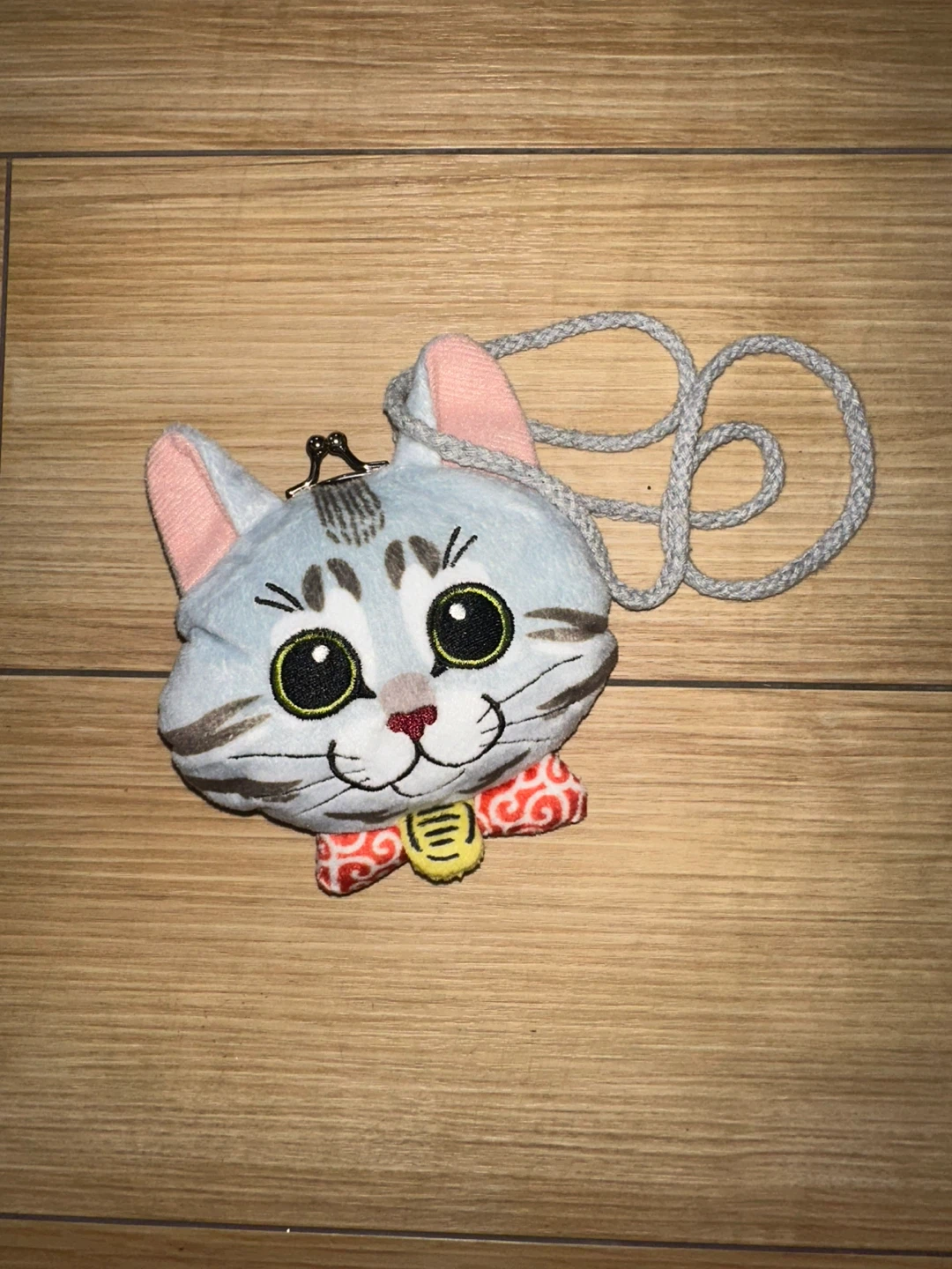 猫のがま口ショルダーポーチ