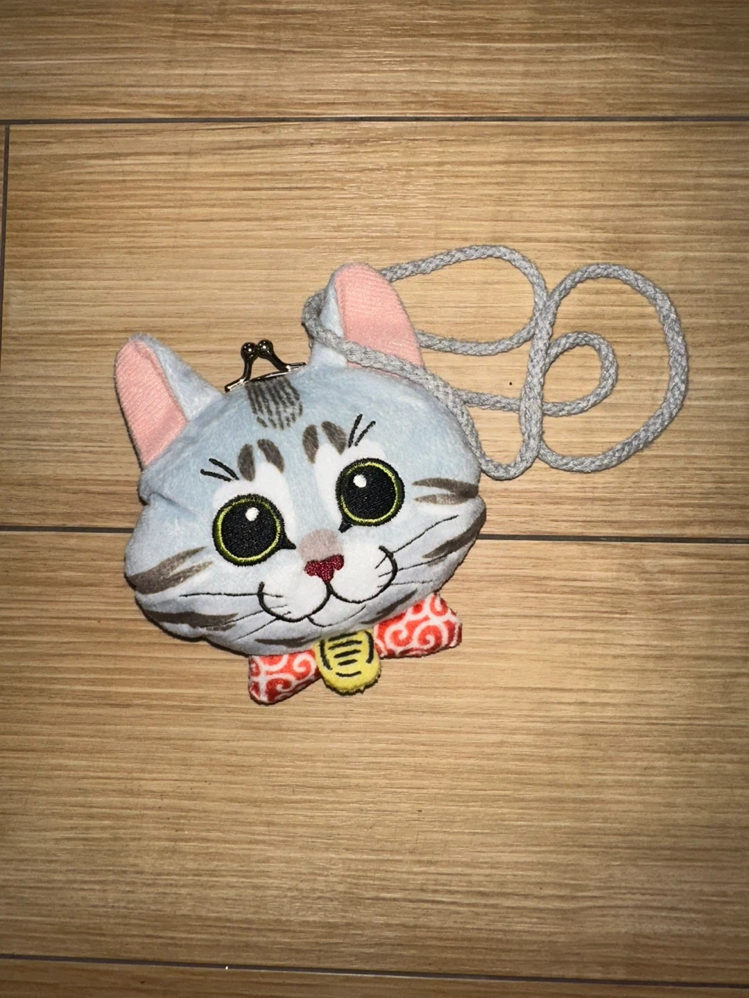 猫のがま口ショルダーポーチ