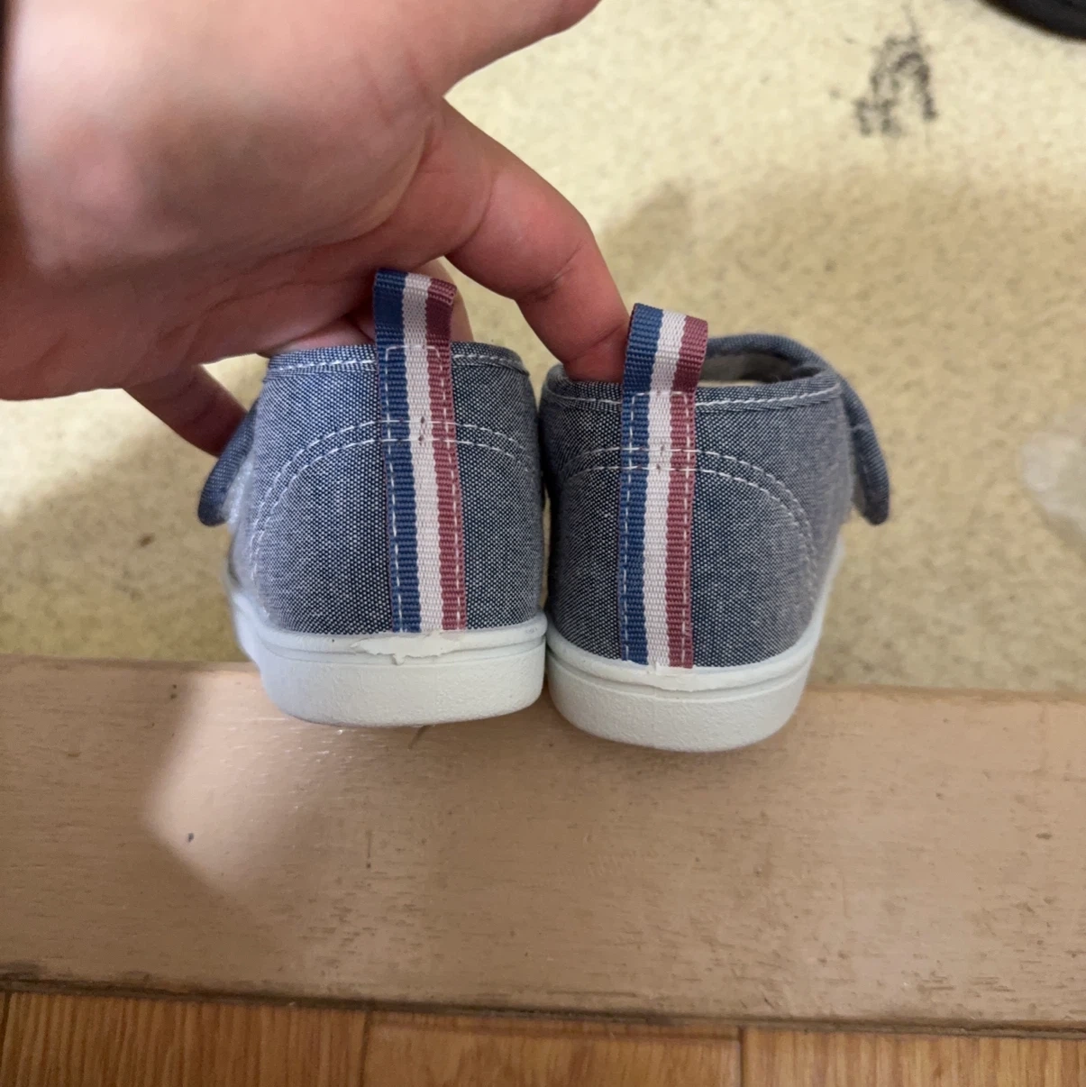 ベビーシューズ 14cm デニム風の写真3枚目