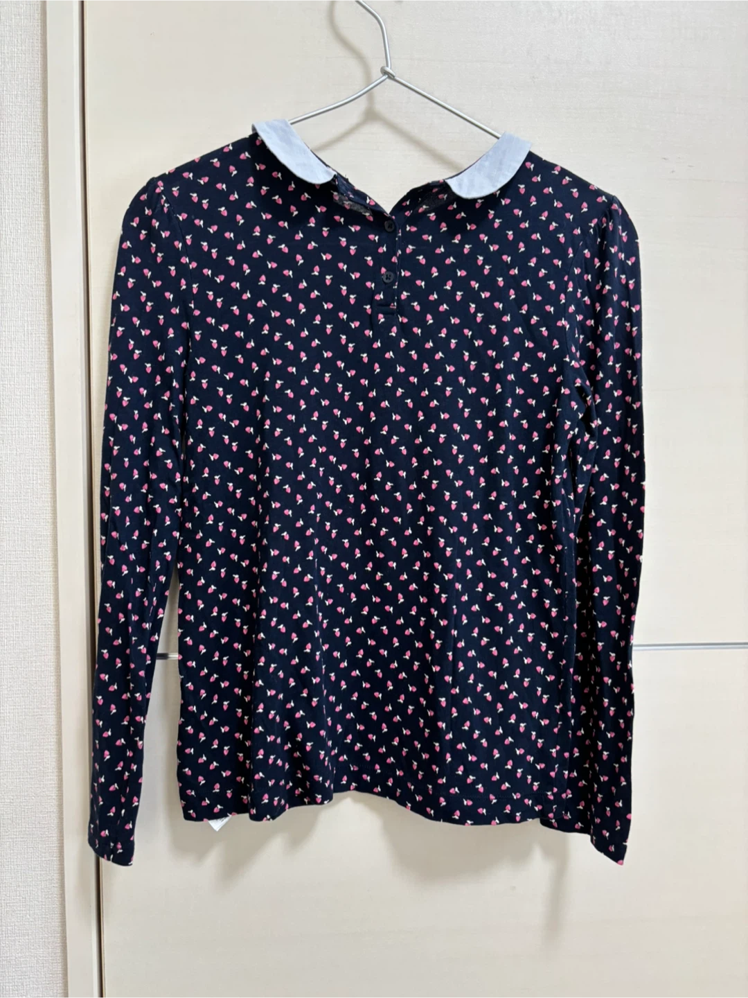 GAP kids 長袖シャツ 150cm ネイビーの写真2枚目