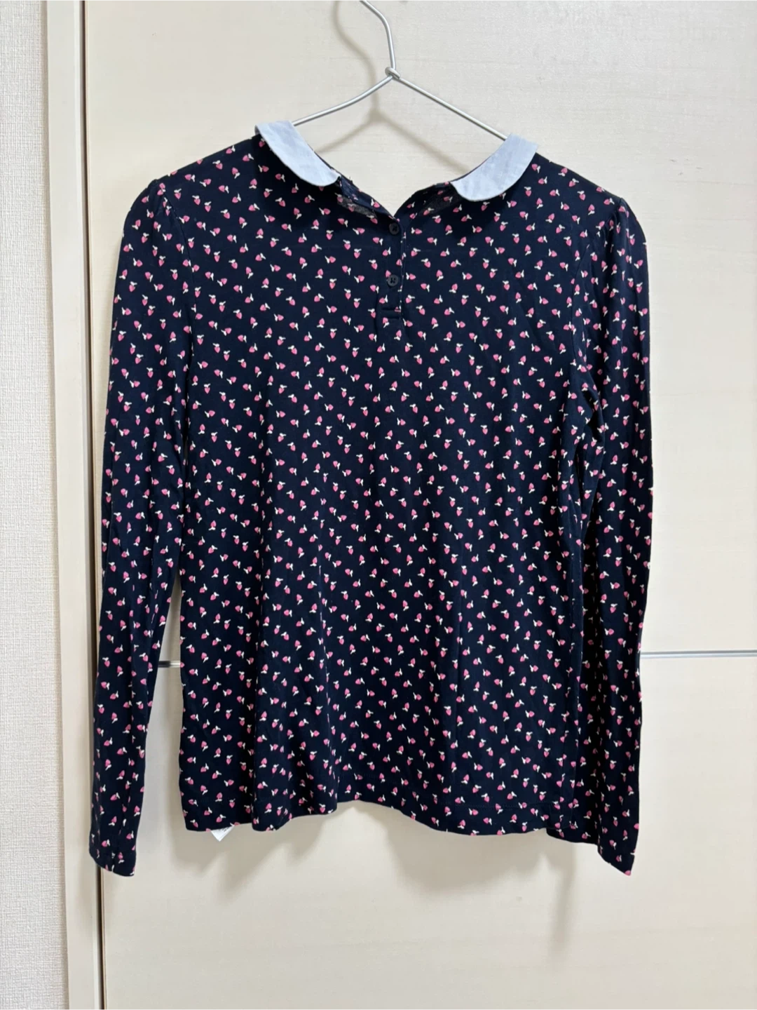 GAP kids 長袖シャツ 150cm ネイビーの写真2枚目