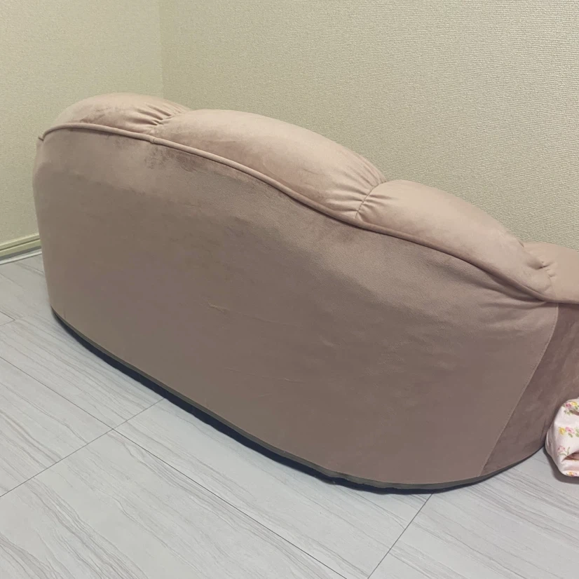 セルタン クロワッサン フロアソファ ピンクの写真3枚目