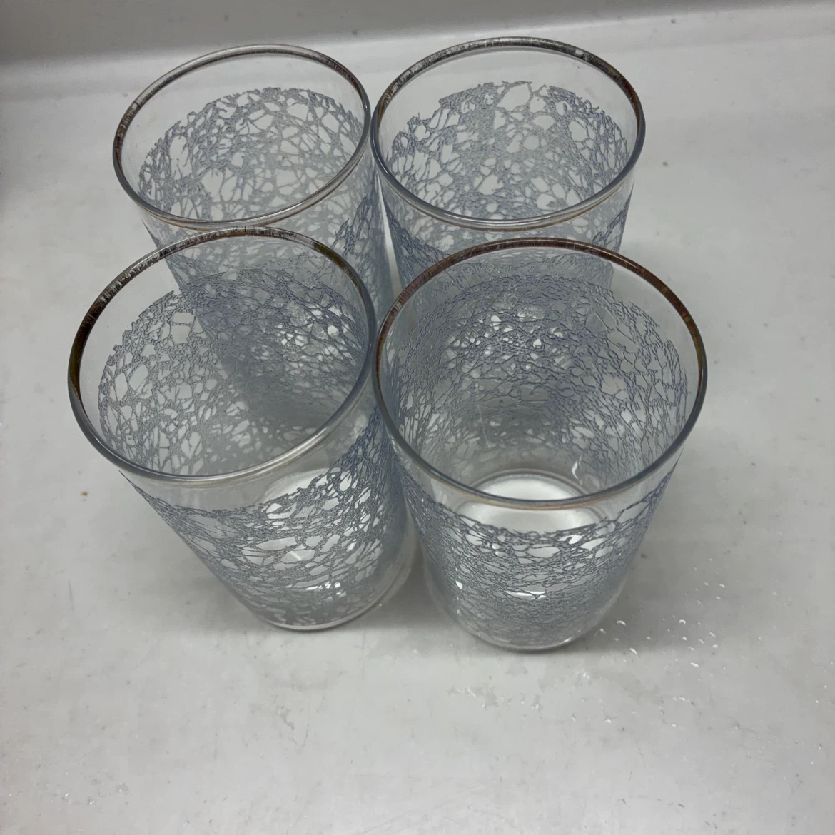 網目模様 グラス 4個セット