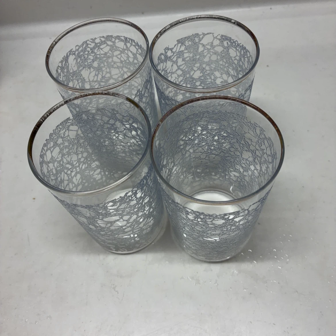 網目模様 グラス 4個セット