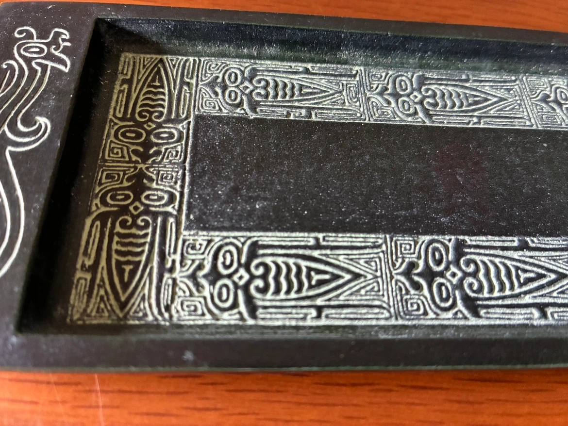 鋳銅 鋳銅蝉紋 ペン皿(筆皿)伝統工芸品の写真6枚目