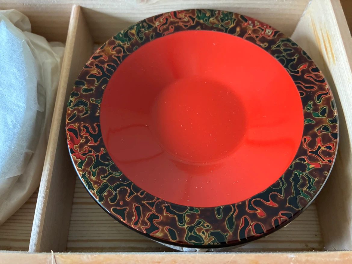 むらた工芸 津軽塗 茶托 5客セットの写真2枚目